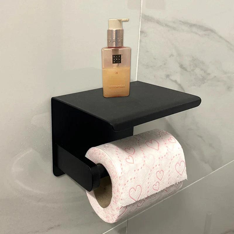 Quarto Elegante® LuxWall — Suporte de Papel Higiênico em Liga Metálica para Parede