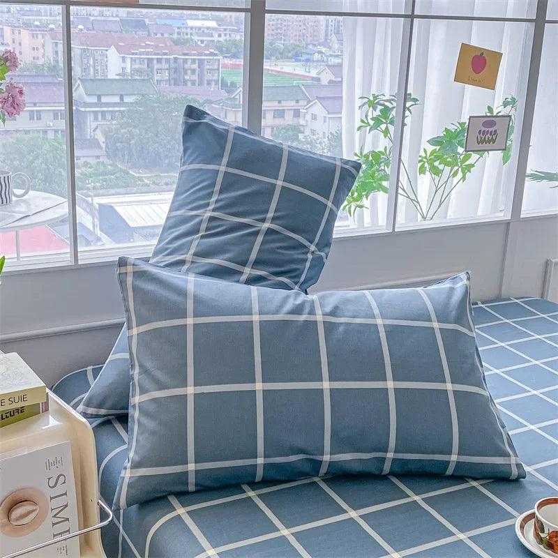 Lençol de Algodão Xadrez Kasa e Co   Estilo e Conforto para sua Cama