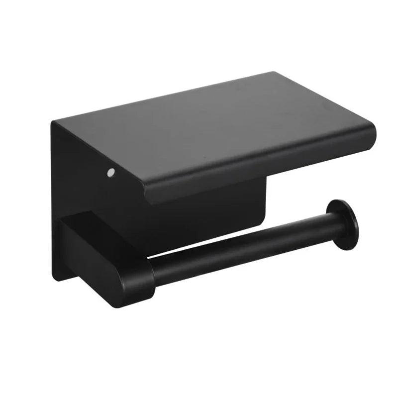 Quarto Elegante® LuxWall — Suporte de Papel Higiênico em Liga Metálica para Parede