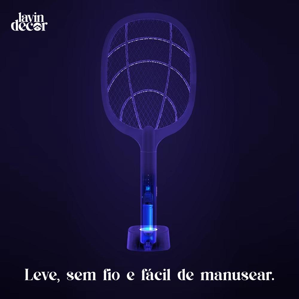 Raquete Mata-Mosquito - Com Ions de Atração
