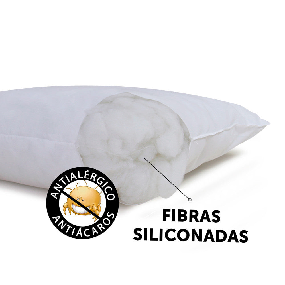 Kit 4 travesseiros Felicitá - Fibra Siliconada