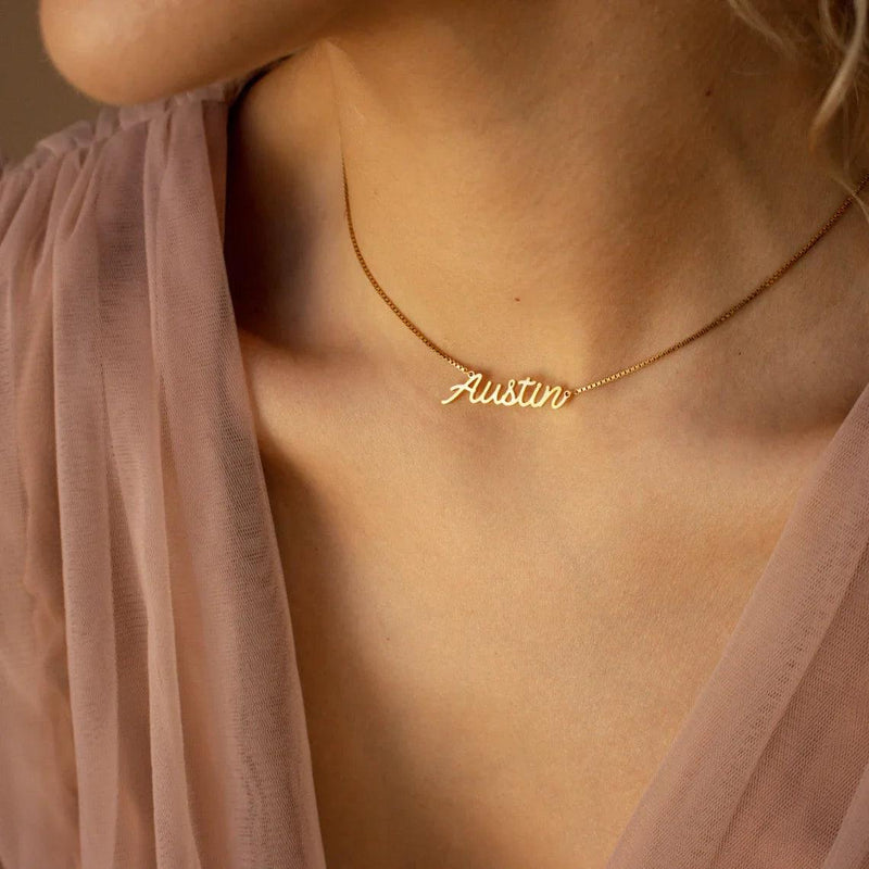 Colar personalizável - Corrente Veneziana Curta - Prata 975 - Compre 2 leve 3