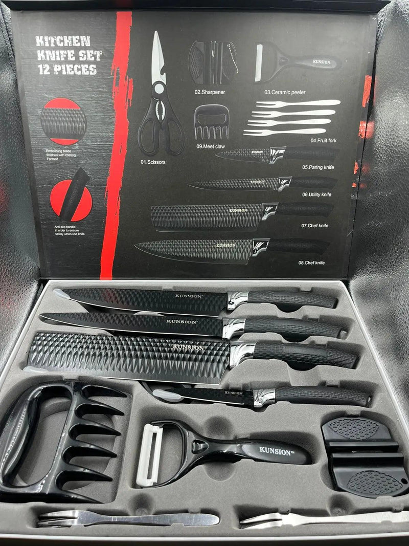 Kit de Facas Churrasco Profissional Antiaderente 6 Peças
