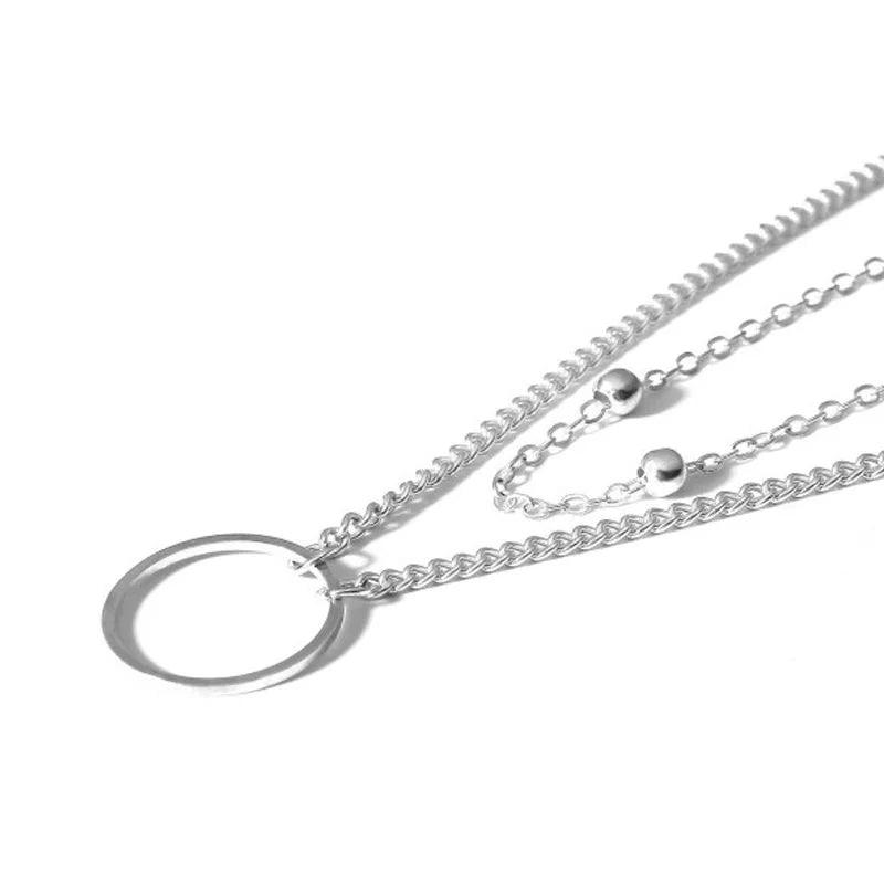 Colar triplo Aurora - Pingente de Girassol - Banho em Ouro 18k