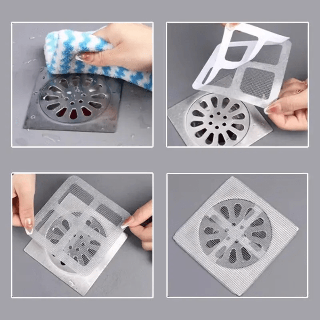 Kit 10 Peças Coletor de Cabelo Descartável para Ralos