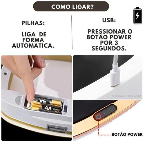 Lixeira Com Sensor- Para Banheiro - Isola Odores - 12 Litros