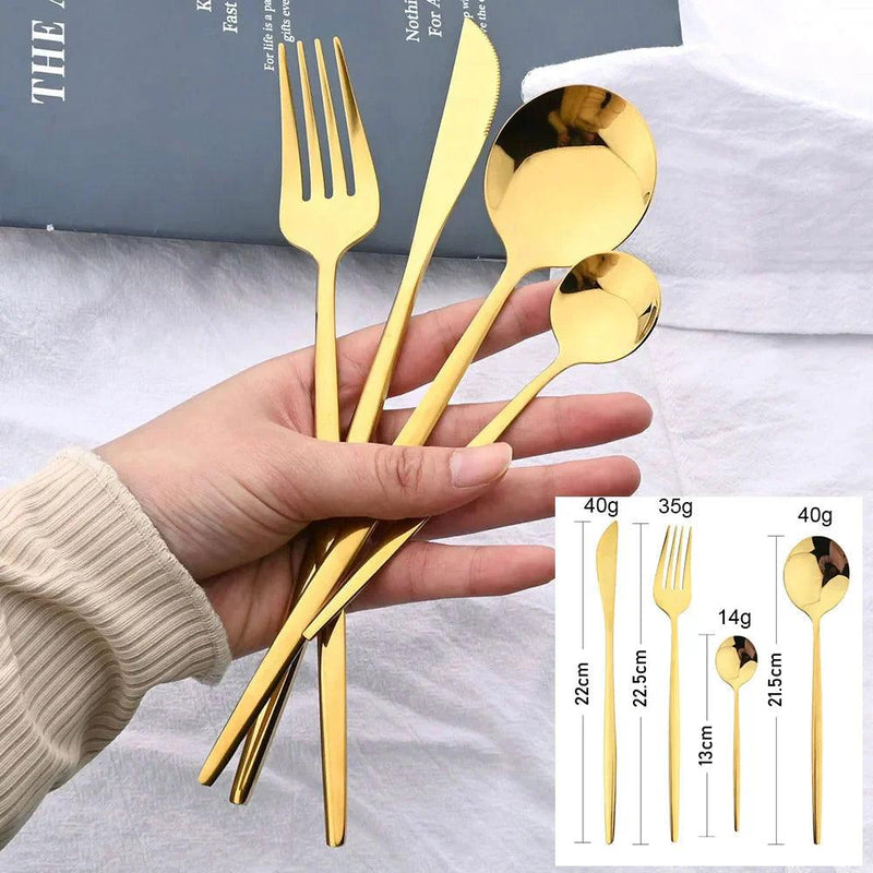 Kit 20 Talheres em aço Inoxidável - Premium