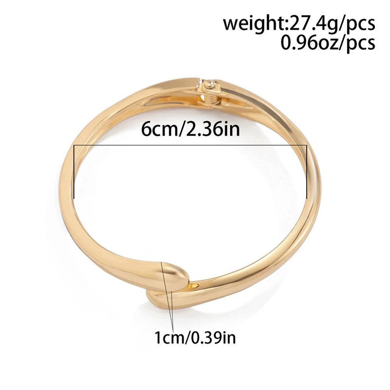 Pulseira Aurora - Abraço - Exclusividade - Banho em ouro 18k
