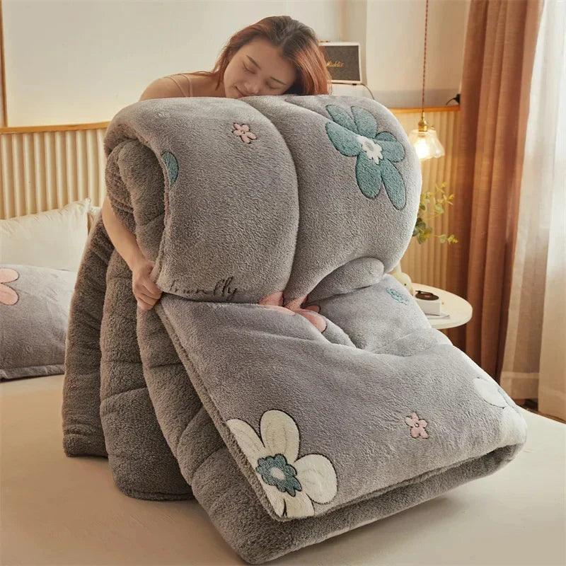 Edredom Premium Dupla Face - Lã de Cordeiro Luxuosa
