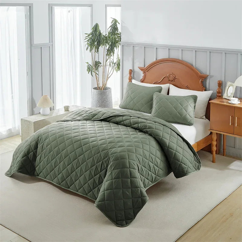 Cobre Leito - Matelado & Acolchado - 400 Fio - 3 Peças