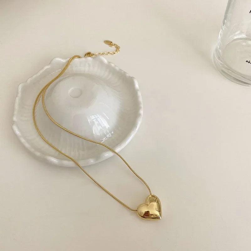 Colar de coração - Delicado - Banho em ouro 18k