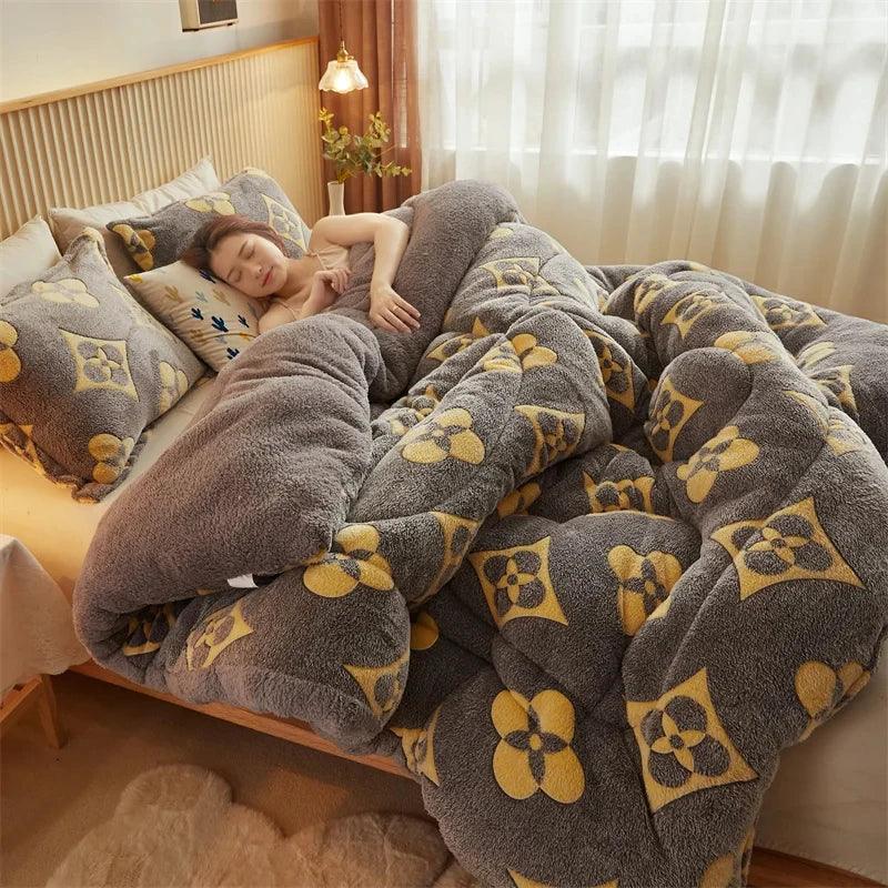 Edredom Premium Dupla Face - Lã de Cordeiro Luxuosa