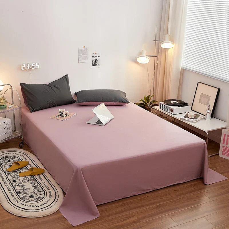 Lençol de Cama - Produzido em algodão - Modelos Monocromáticos e Versáteis