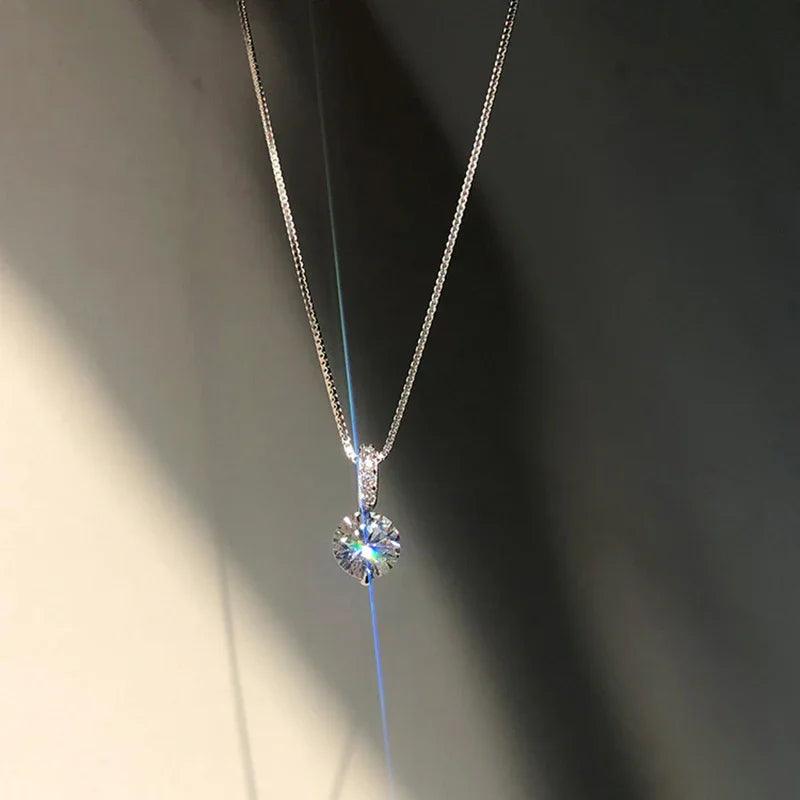 Colar ponto de luz - Prata 925 - Zircõnia