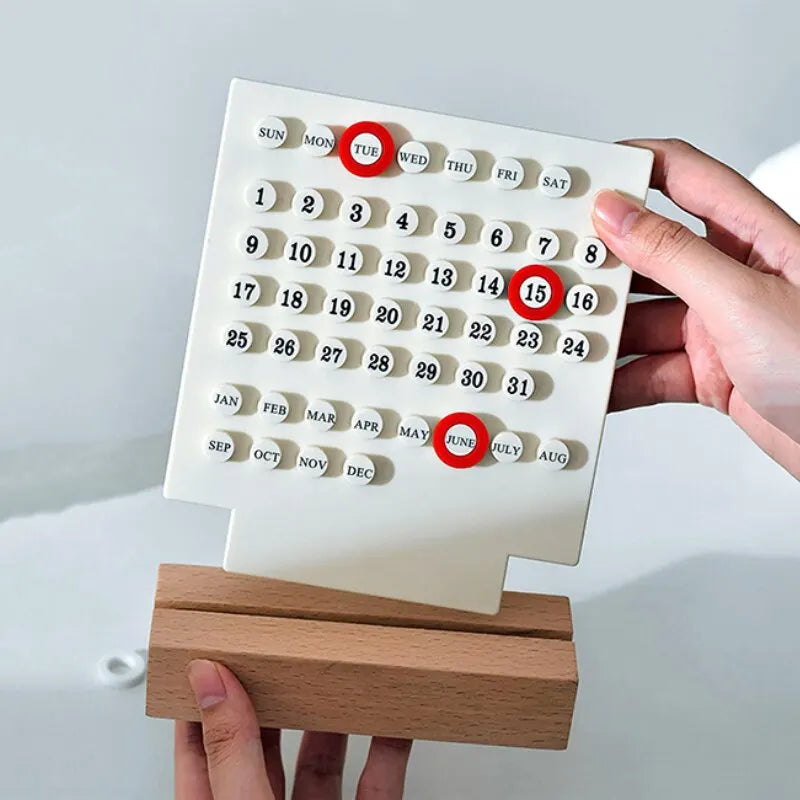 Calendário Manual - Para Escritório - Acrílico