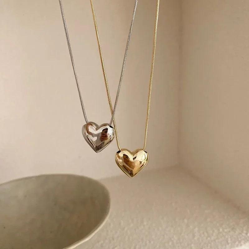 Colar de coração - Delicado - Banho em ouro 18k