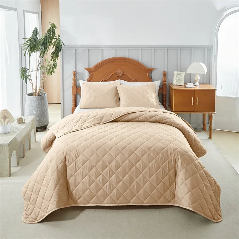 Cobre Leito - Matelado & Acolchado - 400 Fio - 3 Peças