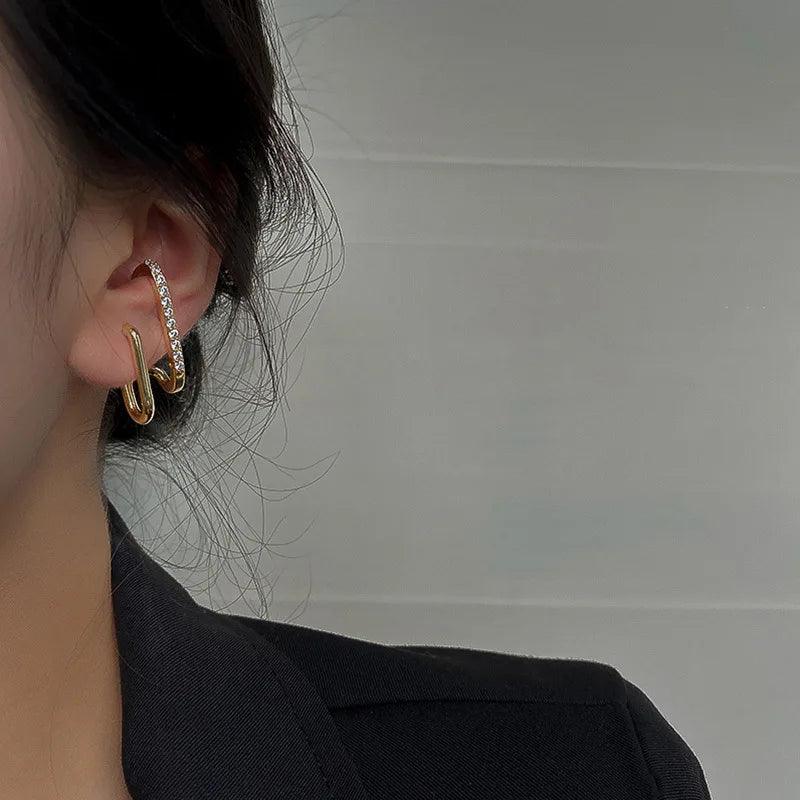 Brincos Luxuosos - Caravejado de Zicônias - Banhado a ouro 18K