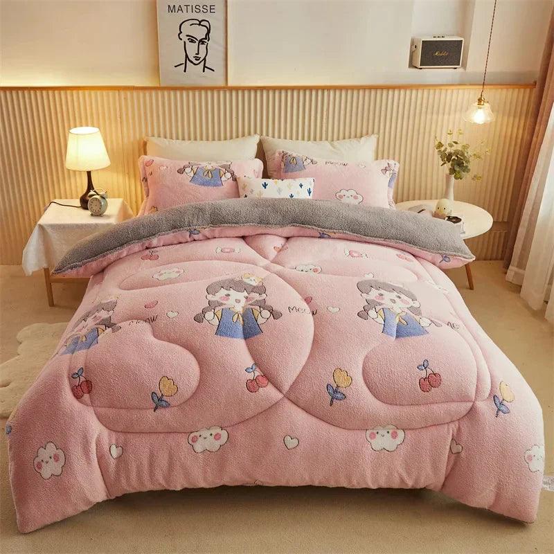 Edredom Premium Dupla Face - Lã de Cordeiro Luxuosa