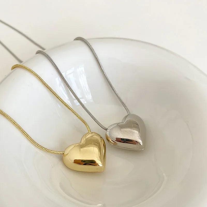Colar de coração - Delicado - Banho em ouro 18k