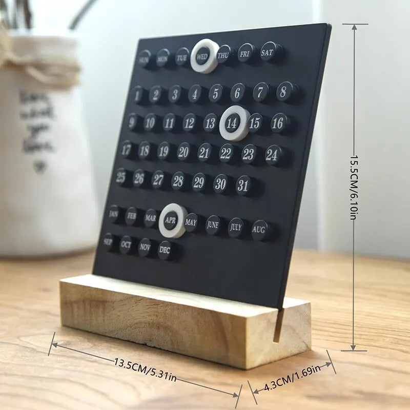 Calendário Manual - Para Escritório - Acrílico