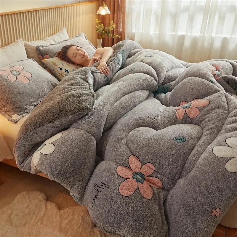 Edredom Premium Dupla Face - Lã de Cordeiro Luxuosa