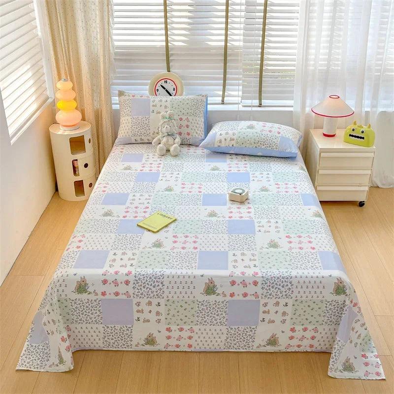 Lençol de Algodão Xadrez Kasa e Co   Estilo e Conforto para sua Cama