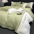 Conjunto de cama Europeu - Seda & Algodão - Ultra Luxo - 4 Peças