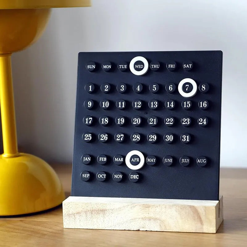 Calendário Manual - Para Escritório - Acrílico