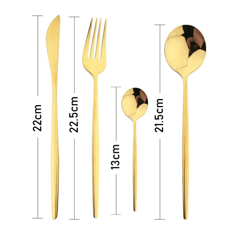 Kit 20 Talheres em aço Inoxidável - Premium