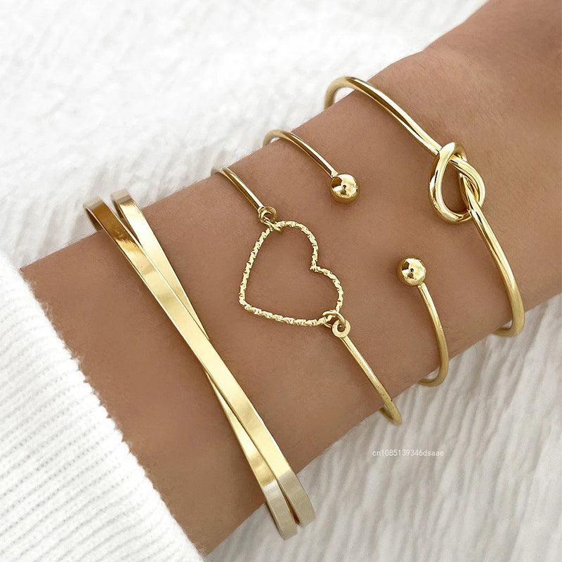 Kit Pulseiras Aurora - Banho em ouro 18k