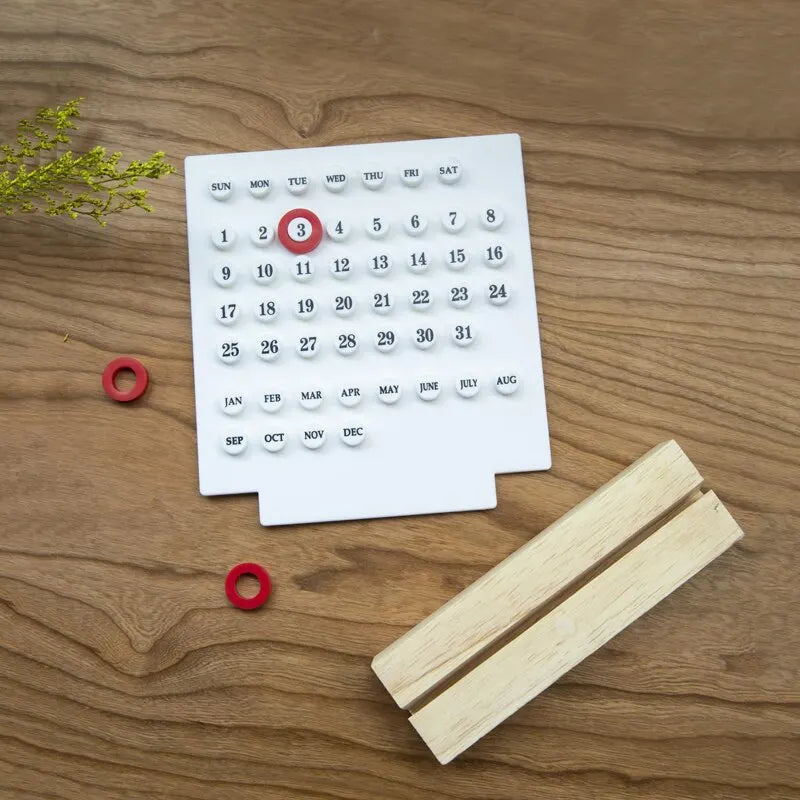Calendário Manual - Para Escritório - Acrílico