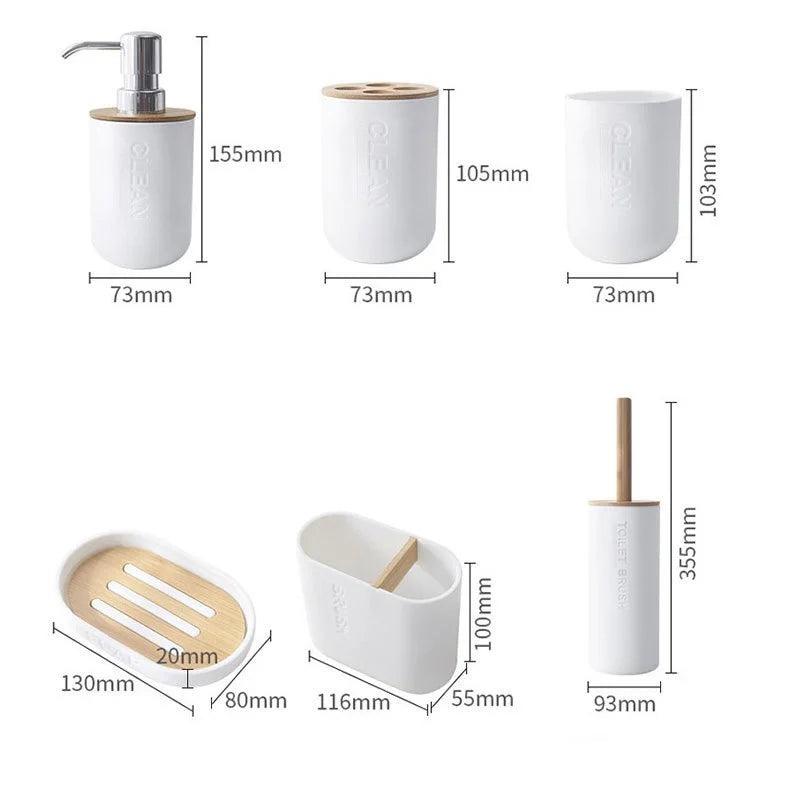 Conjunto de Acessórios para Banheiro - Utilidade, praticidade e elegância