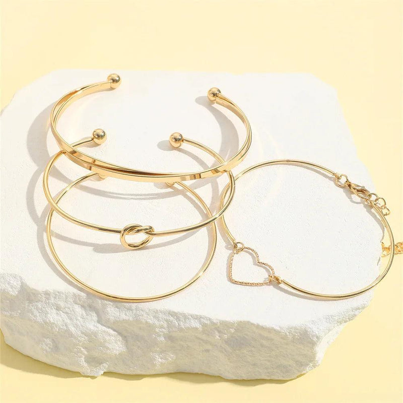 Kit Pulseiras Aurora - Banho em ouro 18k