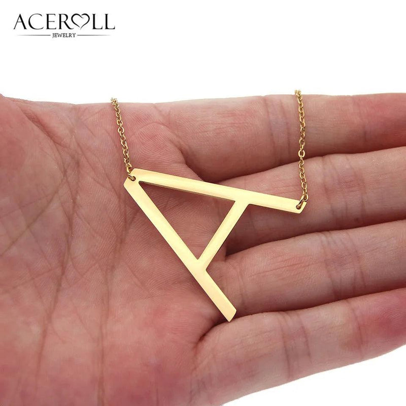 Colar Letra do seu Nome - Banhado a ouro 18k - Promoção