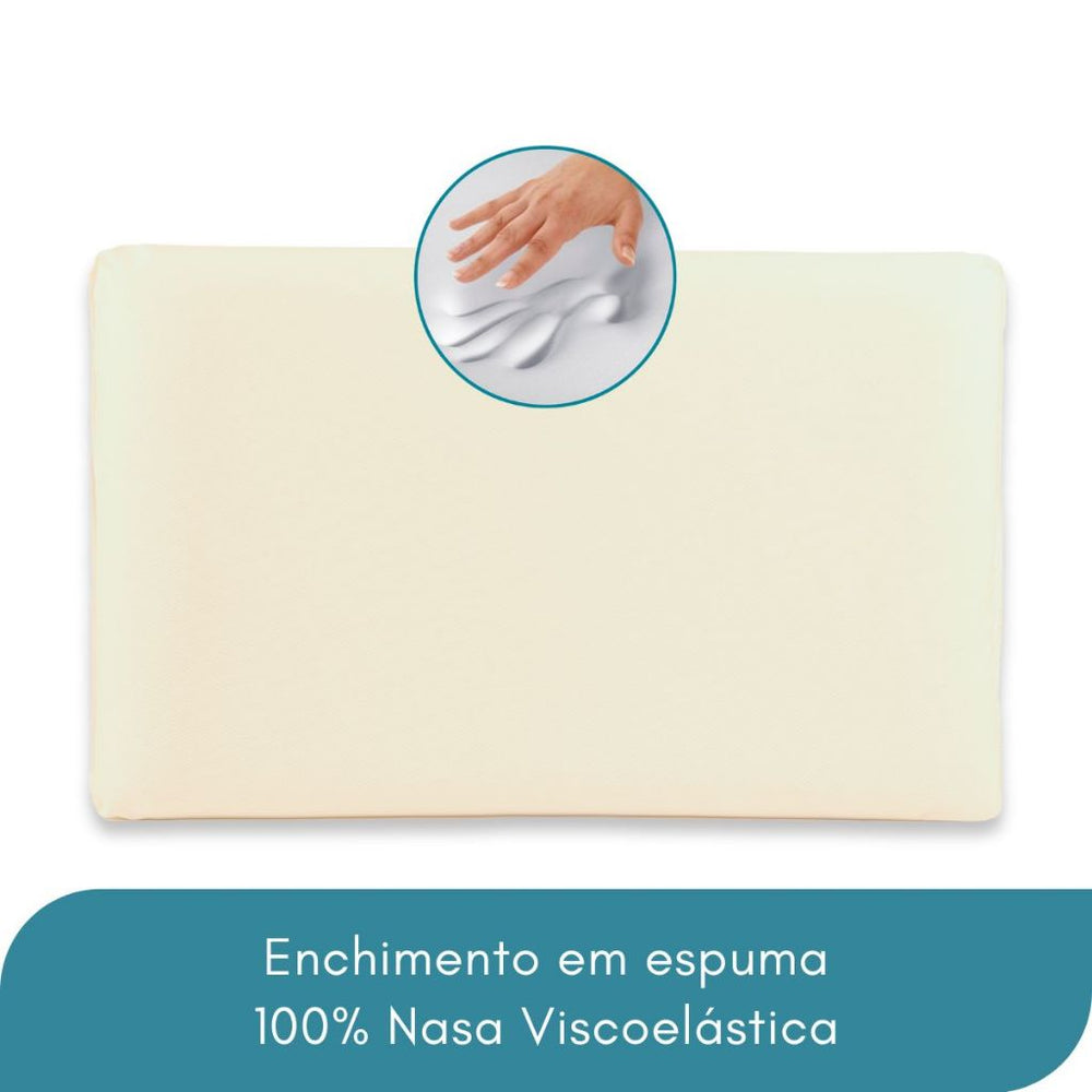 Kit 2 Travesseiros NASA | Viscoelástico Premium
