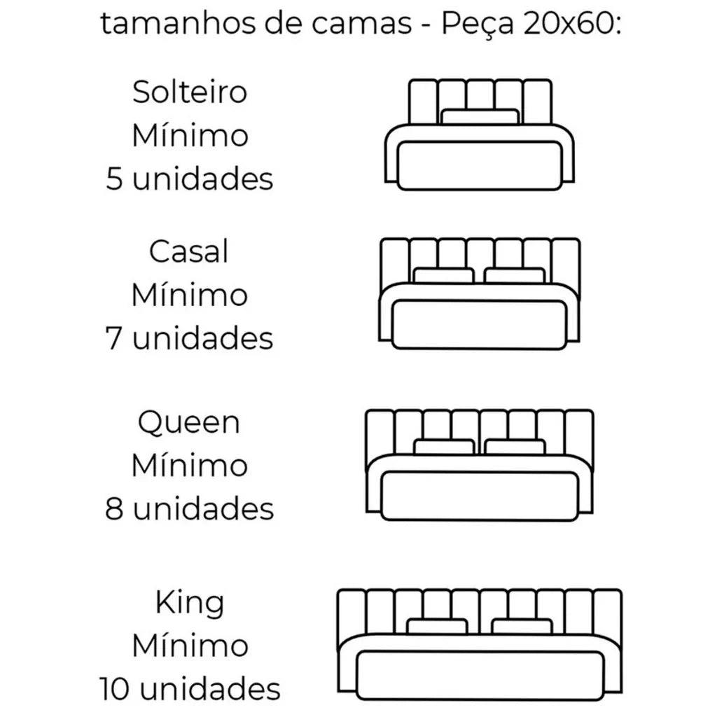 Cabeceira de Cama Estofada