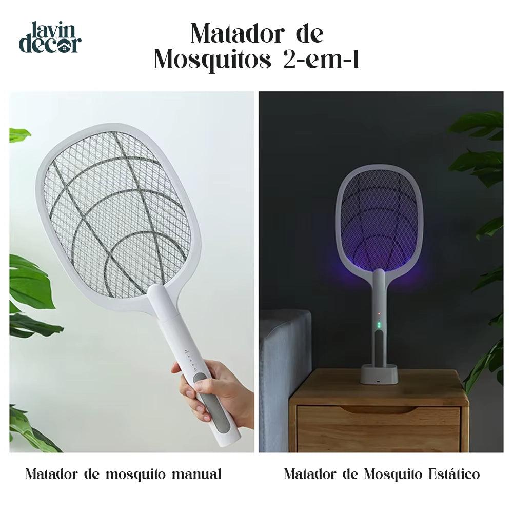 Raquete Mata-Mosquito - Com Ions de Atração