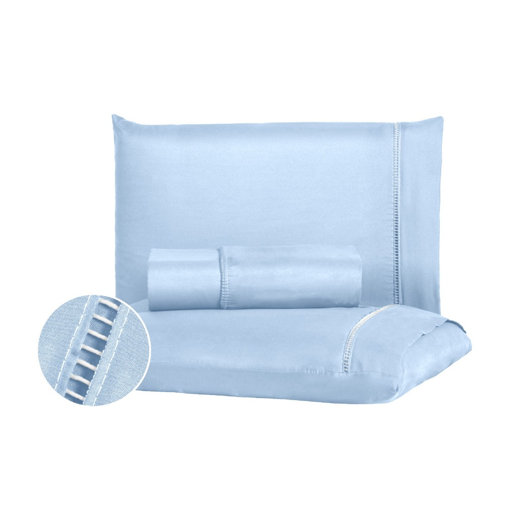 Jogo de Lençol de Elástico Soft + Kit de Fronhas- 100% Poliéster